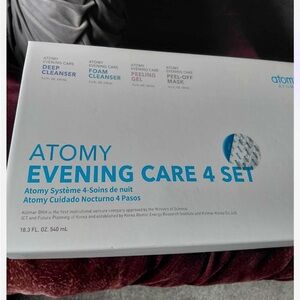 Atomy Evening Care 4 Set:Deep Cleanser Foam Cleanser Peeling Gel Mask NEW IN BOX
